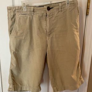 AEO Khaki shorts with longer length